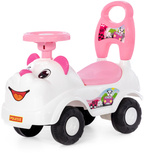 JEŹDZIK CHODZIK PCHACZ DLA DZIECI dziewczynki AUTO autko BIAŁY MIŚ klakson schowek
