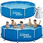 BASEN OGRODOWY STELAŻOWY 305x76 POMPA 1325l/h 10w1