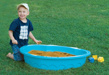 PalPlay MOCNA DUŻA PIASKOWNICA SERDUSZKO 90x79 cm BASEN BLUE