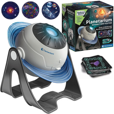 PLANETARIUM INTERAKTYWNY RZUTNIK LED APLIKACJA CLEMENTONI