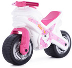 MOTOREK ROWEREK BIEGOWY JEŹDZIK DUŻY MOTOR MX JEDNOROŻEC 69cm BIAŁO-RÓŻOWY