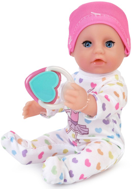 LALKA NATALIA BOBAS SIUSIAJĄCA BORN BABY BUTELKA NOCNIK SMOCZEK