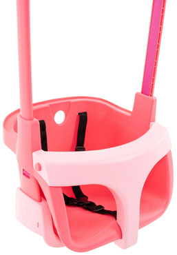 HUŚTAWKA KUBEŁKOWA 4w1 ROŚNIE RAZEM Z DZIECKIEM 6m+ TP TOYS QUADPOD różowa