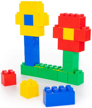 ZESTAW Klocki Budowlane GIGANT XXL 48el