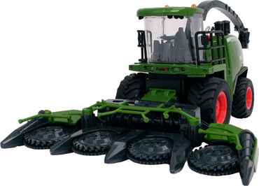 KOMBAJN ZDALNIE STEROWANY TRAKTOR LED DYMI RC akumulator USB