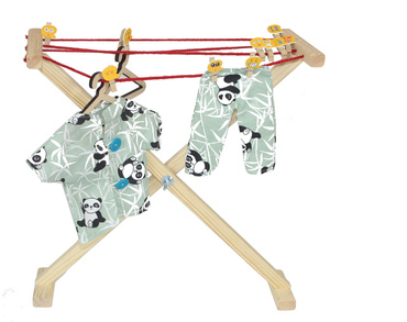 DUŻY DREWNIANY ZESTAW DO PRANIA DLA DZIECI PRALKA SUSZARKA DESKA AKCESORIA