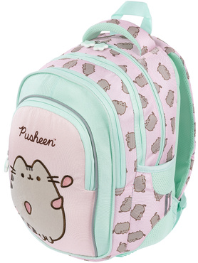 PLECAK TORNISTER SZKOLNY 4-KOMOROWY DLA DZIEWCZYNKI KOT PUSHEEN PINK BPL-58