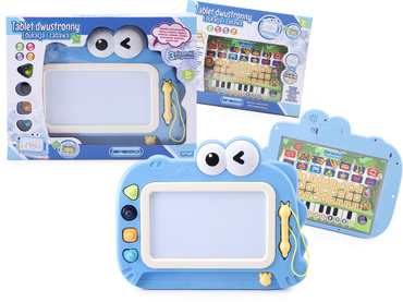 TABLET DLA DZIECI DWUSTRONNY PAD EDUKACYJNY 2w1 INTERAKTYWNY ZNIKOPIS po polsku E-EDU