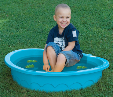 PalPlay MOCNA DUŻA PIASKOWNICA SERDUSZKO 90x79 cm BASEN BLUE