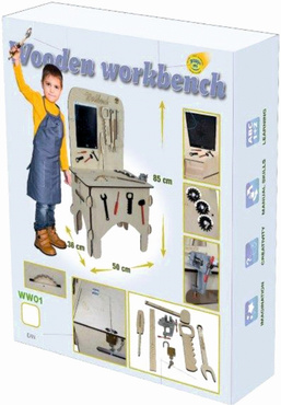 DUŻY DREWNIANY WARSZTAT MAJSTERKOWICZA ZNIKOPIS NARZĘDZIA ZESTAW