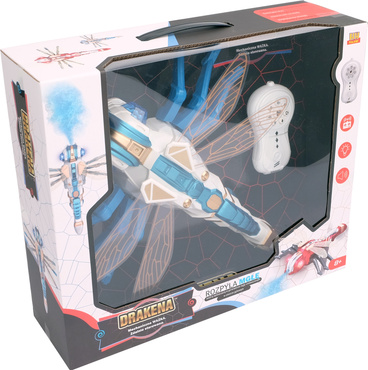 DUŻA WAŻKA ZDALNIE STEROWANA ROZPYLA MGŁĘ LED PILOT ROBOT R/C owad DRAKENA NIEBIESKA