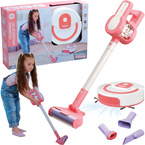ODKURZACZ PIONOWY + ROBOT SPRZĄTAJĄCY ZESTAW DLA DZIECI 2w1 światło dźwięk