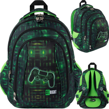 PLECAK SZKOLNY DLA CHŁOPCA 4 KOMORY BP-04 NEON PAD ST.RIGHT