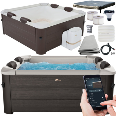 DUŻE SZTYWNE SPA PANELOWE TRIBECA 6 os. OZON HYDROMASAŻ WIFI MSpa