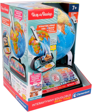 GLOBUS INTERAKTYWNY EDUGLOBUS DIGITAL REAL TIME APLIKACJA CLEMENTONI