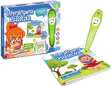 INTERAKTYWNA KSIĄŻECZKA Edukacyjna ZESTAW PIÓRO + KSIĄŻKA E-EDU