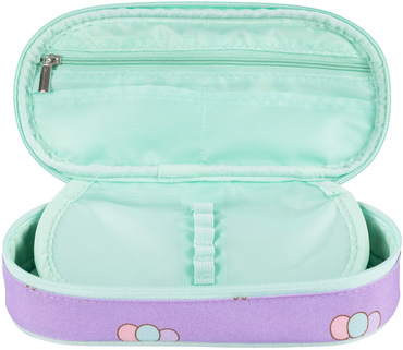 PIÓRNIK SASZETKA Z ORGANIZEREM KOTEK PUSHEEN VIOLET