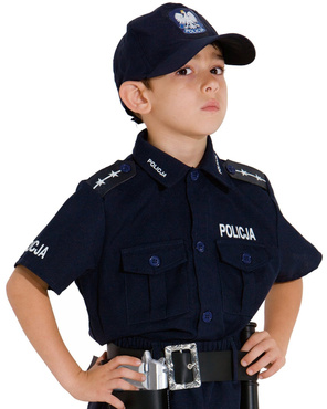 STRÓJ Polski POLICJANT Kostium Karnawałowy r152 cm