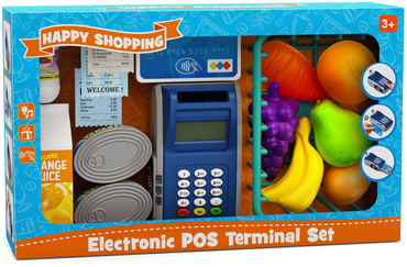 SUPERMARKET TERMINAL PŁATNICZY DLA DZIECI CZYTNIK KART SKLEP zestaw