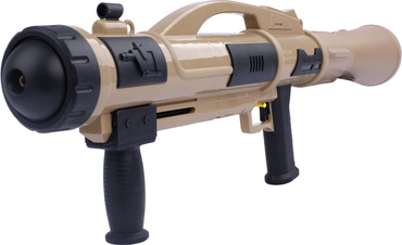 WIELKI PISTOLET NA WODĘ BAZOOKA 73cm SIKAWKA Pompa BROŃ WODNA 1100ml BEŻOWY