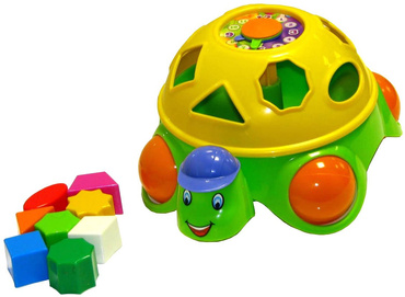 ŻÓŁW EDUKACYJNY Leoś SORTER Zegar Klocki prod. PL