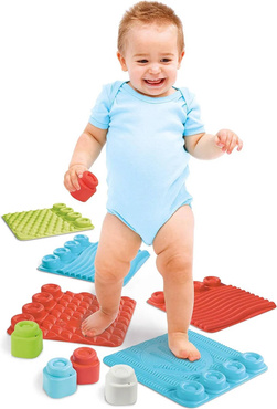 MATA SENSORYCZNA ŚCIEŻKA + KLOCKI 12EL SOFT CLEMMY CLEMENTONI 