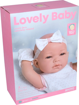 LALKA BOBAS REALISTYCZNA + AKCESORIA kocyk becik smoczek 38 cm NA PREZENT 