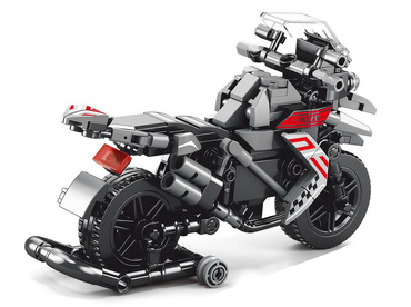 KLOCKI KONSTRUKCYJNE MOTOCYKL 402 el motor RUCHOME ELEMENTY