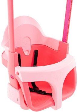 HUŚTAWKA KUBEŁKOWA 4w1 ROŚNIE RAZEM Z DZIECKIEM 6m+ TP TOYS QUADPOD różowa
