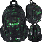 ST.RIGHT PLECAK SZKOLNY 3-KOMOROWY TORNISTER KLASA 1-3 DLA GRACZA BP-26 GREEN GAME