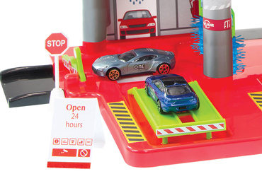  GARAŻ DLA DZIECI PARKING 3 POZIOMY TOR ZJAZDOWY WINDA STACJA + AUTO MOCHTOYS