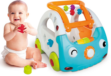 B-KIDS SENSORYCZNY SAMOCHODZIK 3w1 PCHACZ CHODZIK