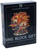 KLOCKI DRZEWKO BONSAI jesienne PODŚWIETLANE LED DUŻY ZESTAW 2725 elementów