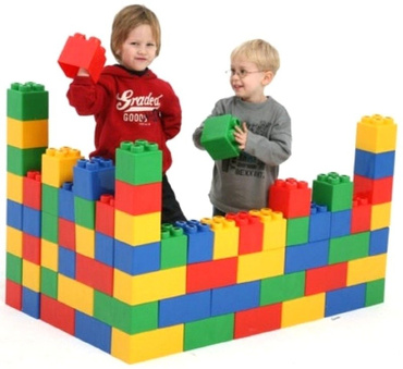 ZESTAW Klocki Budowlane GIGANT XXL 48el