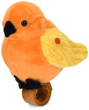 PAPUGA GADAJĄCA POWTARZAJĄCA MÓWI opaska na rękę MASKOTKA INTERAKTYWNA