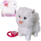 INTERAKTYWNY KOTEK CHODZĄCY NA SMYCZY chodzi miauczy BIAŁY KOT NATALIA