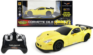 AUTO ZDALNIE STEROWANE CORVETTA RC NA PILOTA ŚWIATŁO 1:24 CHEVROLET CORVETTE