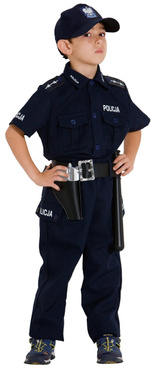 STRÓJ Polski POLICJANT Kostium Karnawałowy r152 cm