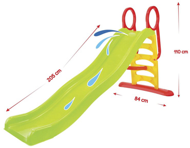 DOMEK XXL Z PŁOTKIEM ZJEŻDŻALNIA 205cm PIASKOWNICA MOCHTOYS ZESTAW