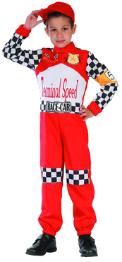 STRÓJ KARNAWAŁOWY KIEROWCA RAJDOWY wyścigowy Kostium Przebranie na bal M 120-130cm
