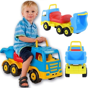 JEŹDZIK PCHACZ 3W1 Mega DUŻA WYWROTKA Auto