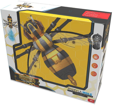 DUŻA PSZCZOŁĄ ZDALNIE STEROWANA ROZPYLA MGŁĘ LED PILOT R/C MIODYNKA