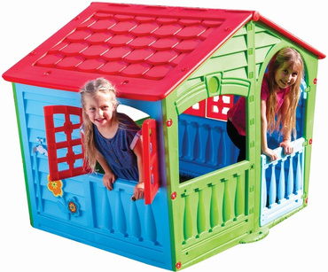 PalPlay DUŻY DOMEK OGRODOWY DLA DZIECI OKIENNICE