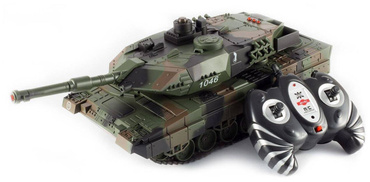 DUŻY CZOŁG LEOPARD NA PILOTA R/C LED DŹWIĘK + USB