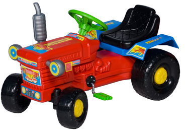 TRAKTOR NA PEDAŁY DLA DZIECI HAK DUŻY CZERWONY