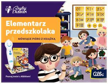 CZYTAJ Z ALBIKIEM ELEMENTARZ PRZEDSZKOLAKA ZESTAW MÓWIĄCE PIÓRO Z KSIĄŻKĄ