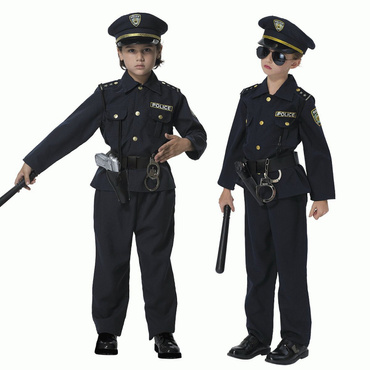 STROJE KARNAWAŁOWE KOSTIUM DZIECIĘCY Policjant 128