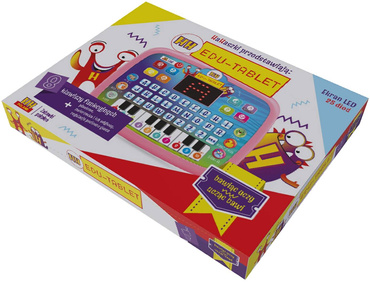 TABLET LAPTOP EDUKACYJNY DOTYKOWY dla dzieci LCD MÓWI PL PIANINKO NIEBIESKI