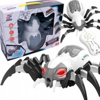 OGROMNY PAJĄK STEROWANY MECHANICZNY ROZPYLA MGŁĘ LED PILOT R/C