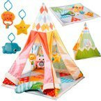 NAMIOT TIPI DOMEK MATA EDUKACYJNA ZABAWKI PODUSZKA